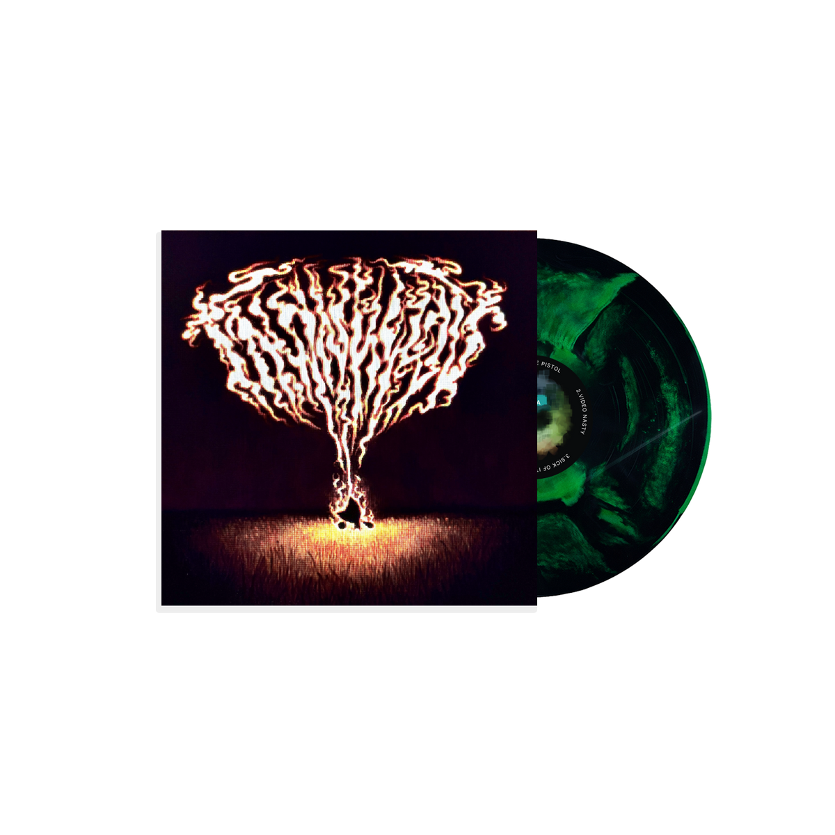 Man Bites Dog Vinyl - Black / Green Sunburst