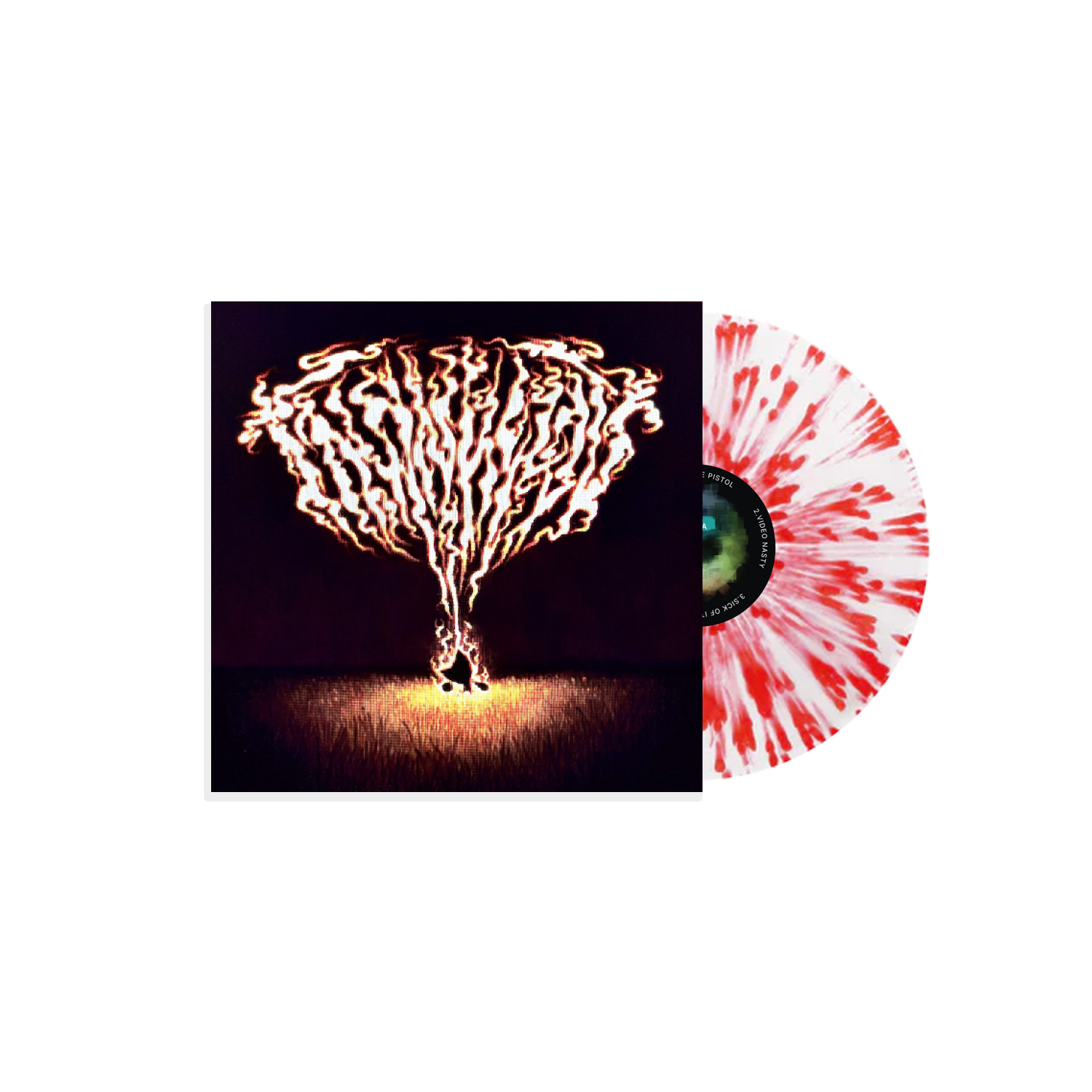 Man Bites Dog Vinyl White / Red Splatter